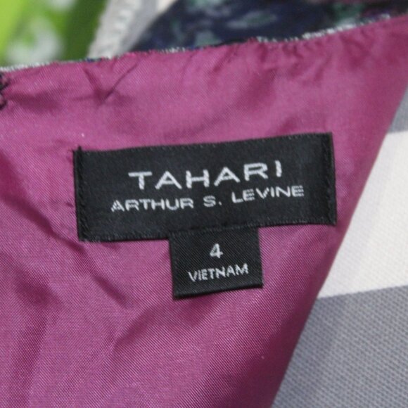 Tahari Jacquard Floral Fit and Flare Dress (1415) - Picture 10 of 16